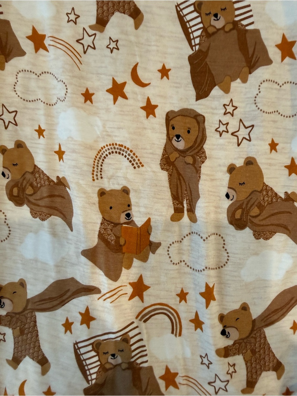 Little Sleepies - Brown Bear Print Pajama Set - 4T